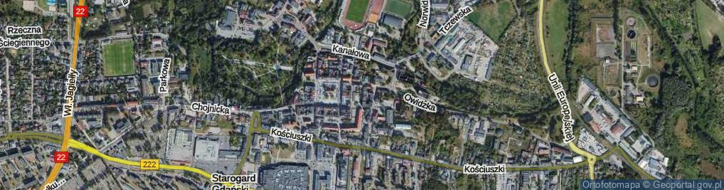 Zdjęcie satelitarne Basztowa ul.